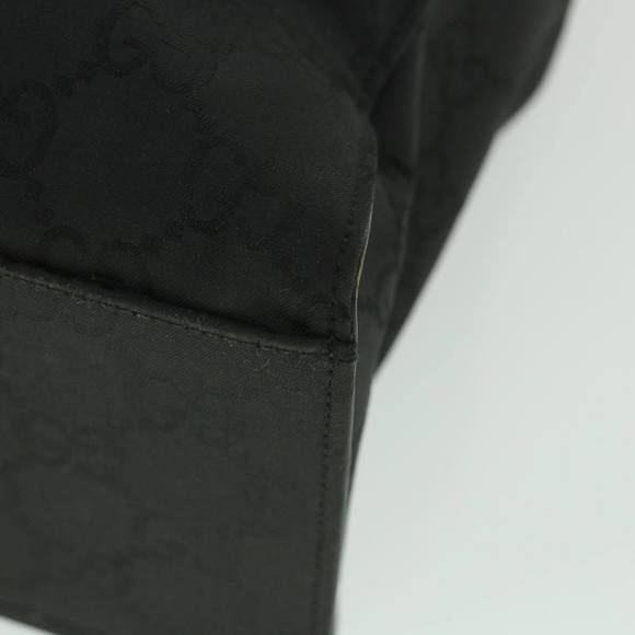 GUCCI GG Canvas Bamboo Hand Bag Black 002 1015 Auth fm2780 - Picture 14 of 16